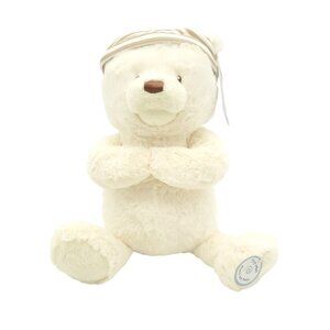 NWT Gund Goodnight Prayer Bear Plush  Striped‎ Nightcap & Sound Features 6051018